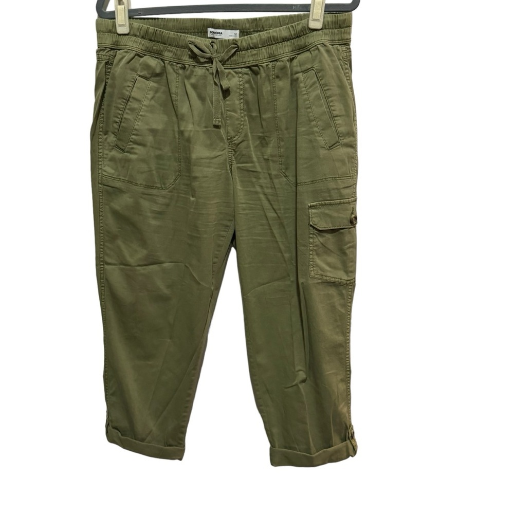 Sonoma - Cargo Capris - olive green - size 12